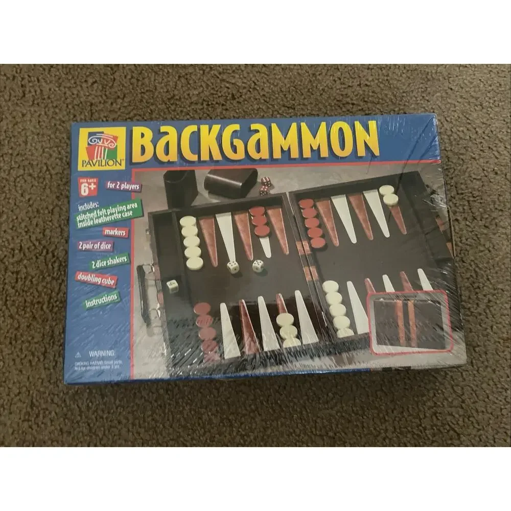 Vintage Pavillion Tournament Backgammon Factory Sealed 1999 NEW